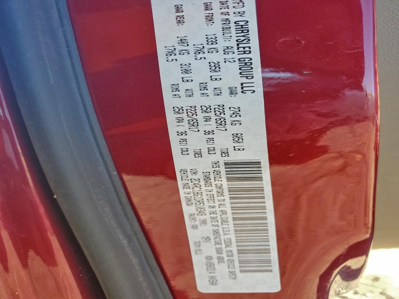 Chrysler Minivan Touring Image 12