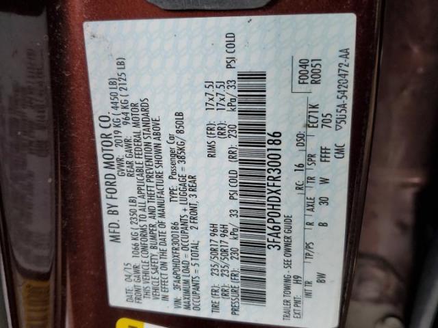 Ford Fusion Se Image 11