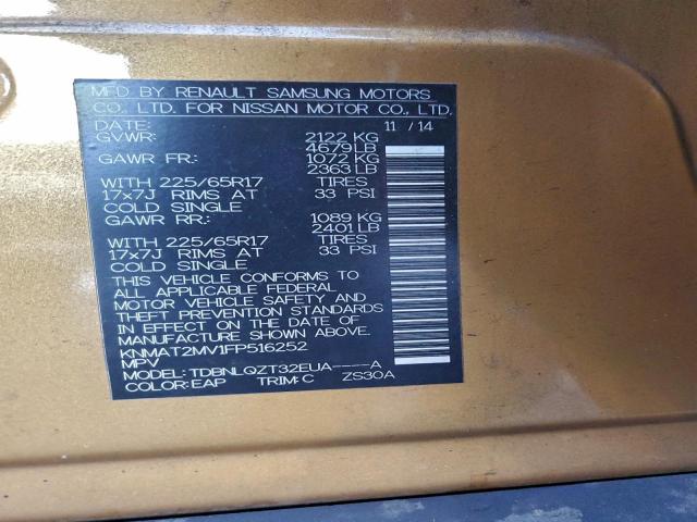 Nissan Rogue S Image 13