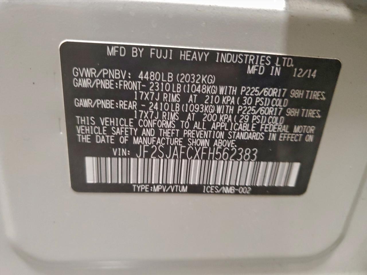 Subaru Forester 2.5i Premium Image 10