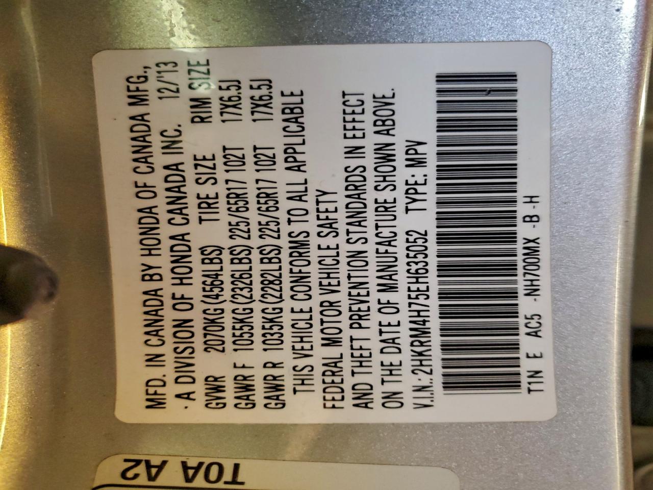 Honda Crv Exl Image 9