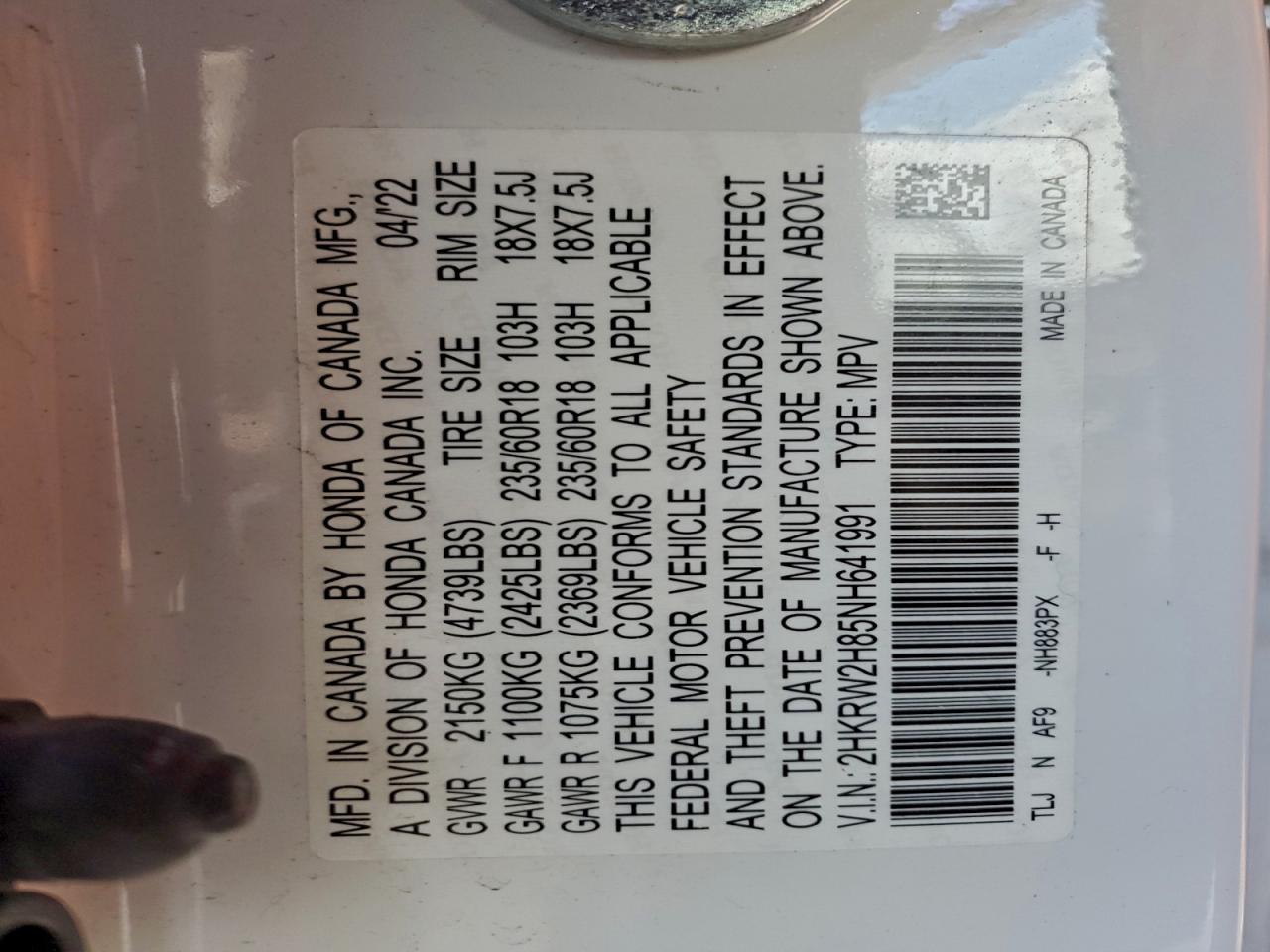 Honda Crv Exl Image 8